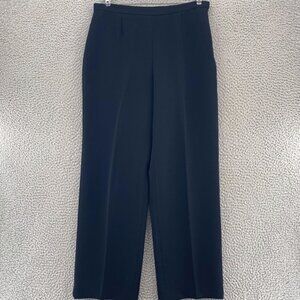 Kasper Pants Womens 8 Petite Black Straight Formal Everyday Office Career Work